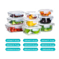 Airtight Glass Meal Prep Containers Food Storage Container microwave Glass Lunch Box with Lid